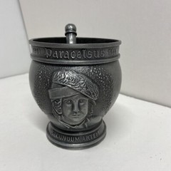 Vintage Pewter Mortar & Pestle Display Only By Schering Corp.