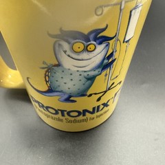 Protonix Coffee Cup Mug Heartburn Monsters Collectible Drug Rep Pharmaceutical