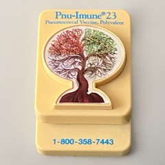 Vintage PMU-Immune 23 Vaccine Magnet Pharmaceutical Rep Promo Advertising Rare