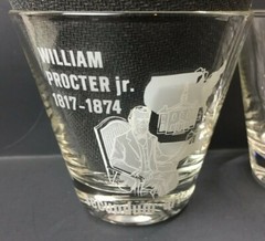 4 William Procter Jr Secundum Artem RX Rocks Drinking Water Glasses