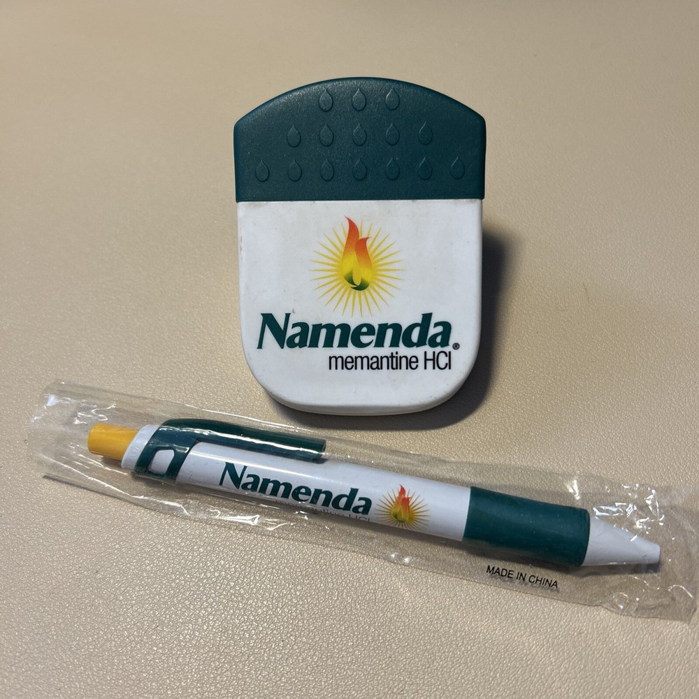 Namenda Drug Rep Pen And Magnet Clip