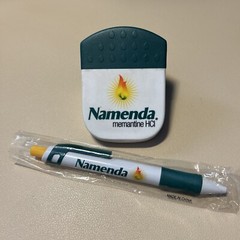 Namenda Drug Rep Pen And Magnet Clip