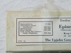 NOS Vintage 1940s Epinephrine Benzocaine Suppositories Upjohn