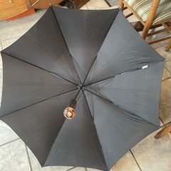 RARE DRUG REP Vintage Black Rainmaker UMBRELLA Astelin Nasal Spray Advertisement