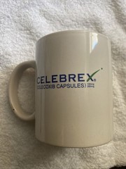 CELEBREX Mug Medicine Promotion Advertisement Pharmacist Promo Pfizer Cup
