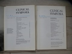 VINTAGE LOT OF 8 Ciba Clinical Symposia issues, 1950s – 1970s