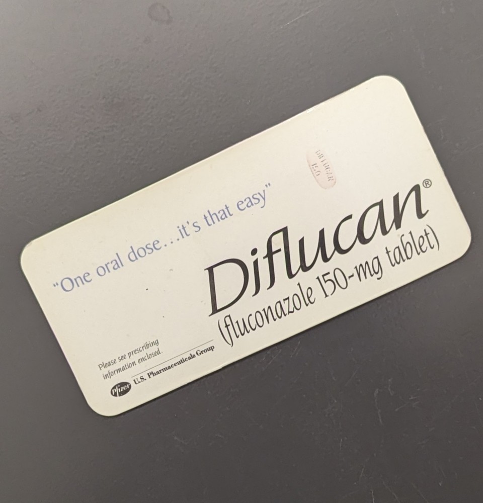 Drug Rep Pharmaceutical Promo DIFLUCAN Refrigerator Magnet 1 7/8″ X 4″