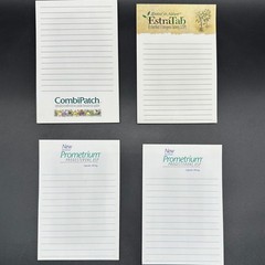 Vintage Notepads Pharmaceutical Rep Promo Advertising Estratab Prometrium OBGYN