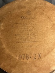 VTG Round Cardboard Pharmacy Container & Lid *Empty Continental Can Co NY Unique
