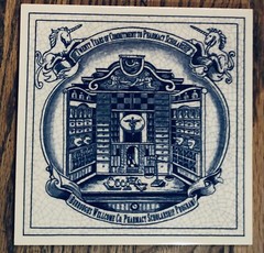 6 BURROUGHS WELLCOME Pharmacy English Pill Tiles London Apothecary DELFT holland