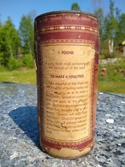 Vintage McKesson’s Flaxseed Meal Can By McKesson & Robbins, Apothecary Medical