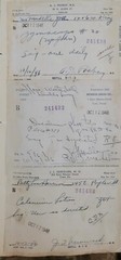 1946 2-sided Pharmacy Ledger Page – 20 vintage prescriptions – Sulfedex