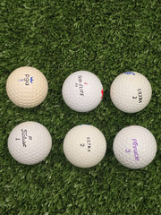 Lot of 6 * Healthcare & Nonprofits Advertising Collectible Golf Balls