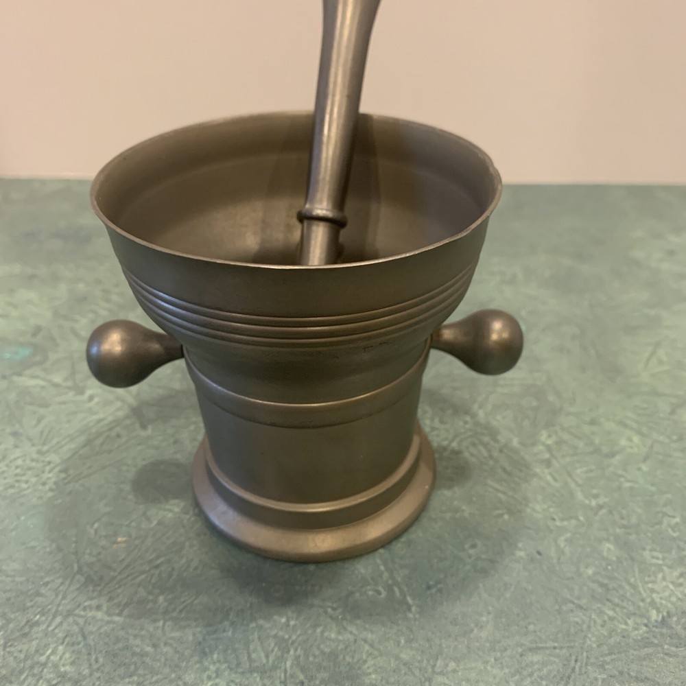 Vintage Pewter Mortar & Pestle *C & K Co. Holland *Heavy/Strong