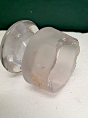 Vtg 1 Qyart Clear Glass 10″ Tall Apothecary Storage Container