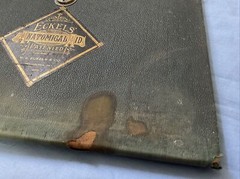 Antique Medical Anatomy Book Embalmer Anatomy Book Binder 1903