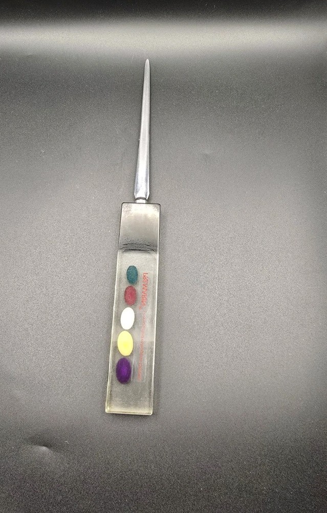 Vintage PREMARIN Drug Advertising Promo Letter Opener 9.5″ – Acrylic/Metal