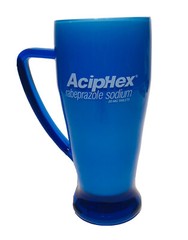 AcipHex Pharmaceutical Sales Rep Promotional Cobalt Blue Plastic Cup Mug 14 OZ