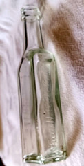 1930s Bottl Castoria Chas. H. Fletcher’s Aqua Pierce Co. Embossed Mold # 6 USA