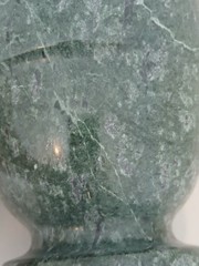 Green Natural Stone Marble Footed Mortar & Pestle 4″x3.77″