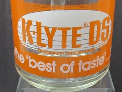 K-Lyte Glass Mug Drug Rep Promo Advertising Mead Pharmaceuticals Anchor Hocking