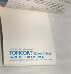 Vtg Topicort Rx Pharmacy Paper Notepad, 6 1/2″ L