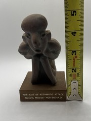 Mayan Figure Schering Medical Advertising Pre Columbian Replica Asthmatic Attack