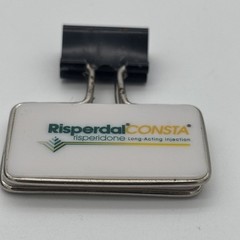 Risperdal Consta Binder Clip Paper Clip Drug Rep Pharma Limited Collectible
