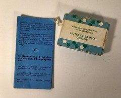 Vintage Omega Watch Promotional Soap W/Pamphlet Geneva Swiss Switzerland