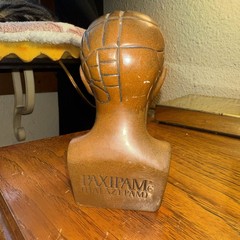 Paxipam Vintage Phrenology Bust, Medical Advertising Paperweight 5”x 2.4”