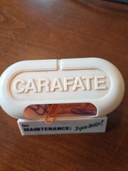 VTG CARAFATE Container Paperclips Pharmaceutical Drug Rep Promo Advertising
