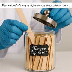 Clinic Glass Sundry Jar Sets First Aid Organized Supplies Storage Container …