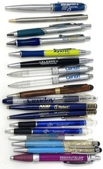 Lot of 18 Pharma Pharmaceutical Logo Ink Pens Duragesic Xopenex Axid Claritin