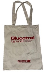 Glucotrol Glipizide Tote Bag Canvas Drug Rep Pharmaceutical Promo Advertising