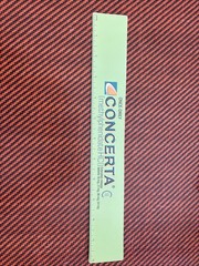 Concerta Pharmaceutical Drug Rep Ruler ADHD School Teacher Graphic Collectible