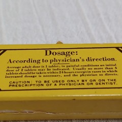 Rare Vintage 1930s Roche Allonal Pharmaceutical Box Medical Ephemera Advertising
