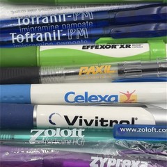 lot 18 Drug Rep Pharmaceutical Promo Advertising PENS Click grip Ink Nurse
