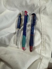 Original Seroquel Pens. One Can Light Up with New Battery. One Still Writes.