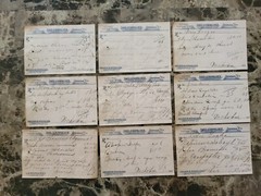 File box & 97 antique prescriptions (1911) – Dionin, Codeine, Infant Anodyne