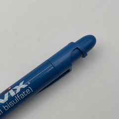 Vtg PLAVIX Drug Rep Pen Blue Retractable