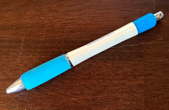 1 Quit Smoking Drug Rep Pen White and Blue Blue Ink