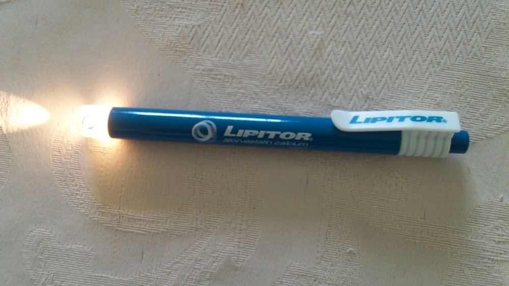Pharmaceutical Drug Rep Item LIPITOR – Penlight Flash light