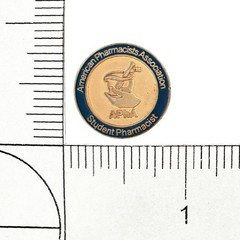 Vintage American Pharmacists Association APhA Student Pharmacist Lapel Pin Gold