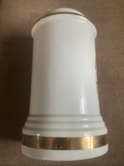 Vintage Sanicula Apothecary Porcelain Jar Pharmacy Botanical Canister