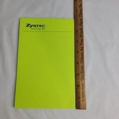 Vintage 2001 Zyrtec Notepad Neon Green Pharmaceutical Drug Rep Promo Pfizer