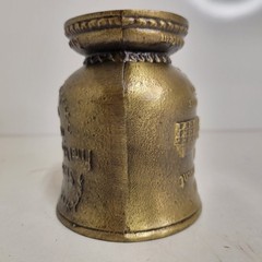 VTG 1985 Schering Brass Mortar & Pestle Ursuline Convent New Orleans Sis. Xavier