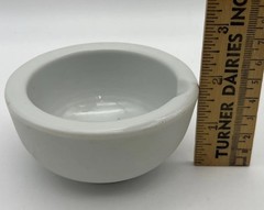 Vintage Porcelain Mortar and Pestle White
