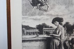Pharmaceutical Lithograph Hermes Hygeia Alsculapins Panacea Signed Castillo