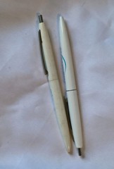 Lot of 2 Oxandrin BIC Pharmaceutical Black Box Drug Rep Advertising Pens Working