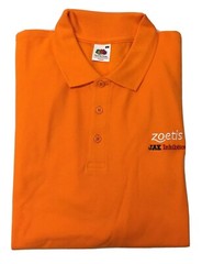 ZOETIS Collectible Orange Golf Shirt – Size XL Short Sleeves
